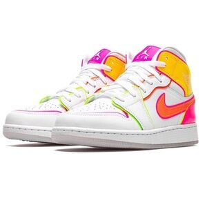 Nike Air Jordan 1 Mid Edge Glow 7.5